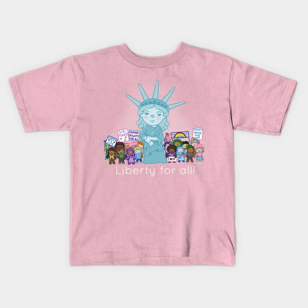 Liberty For All Kids T-Shirt by beckadoodles